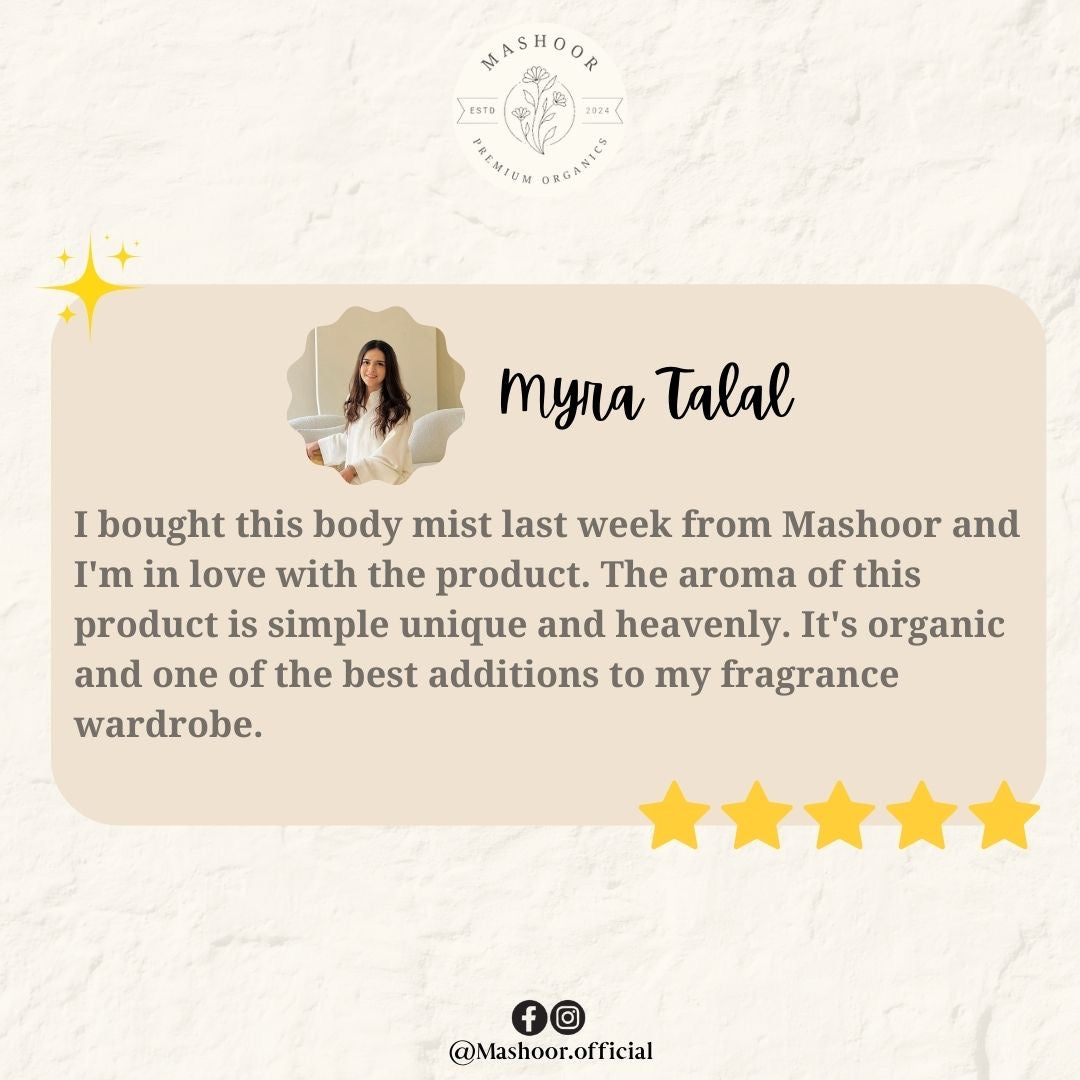 Floral Velvet Organic Body Mist | Alcohol-Free Odour Control