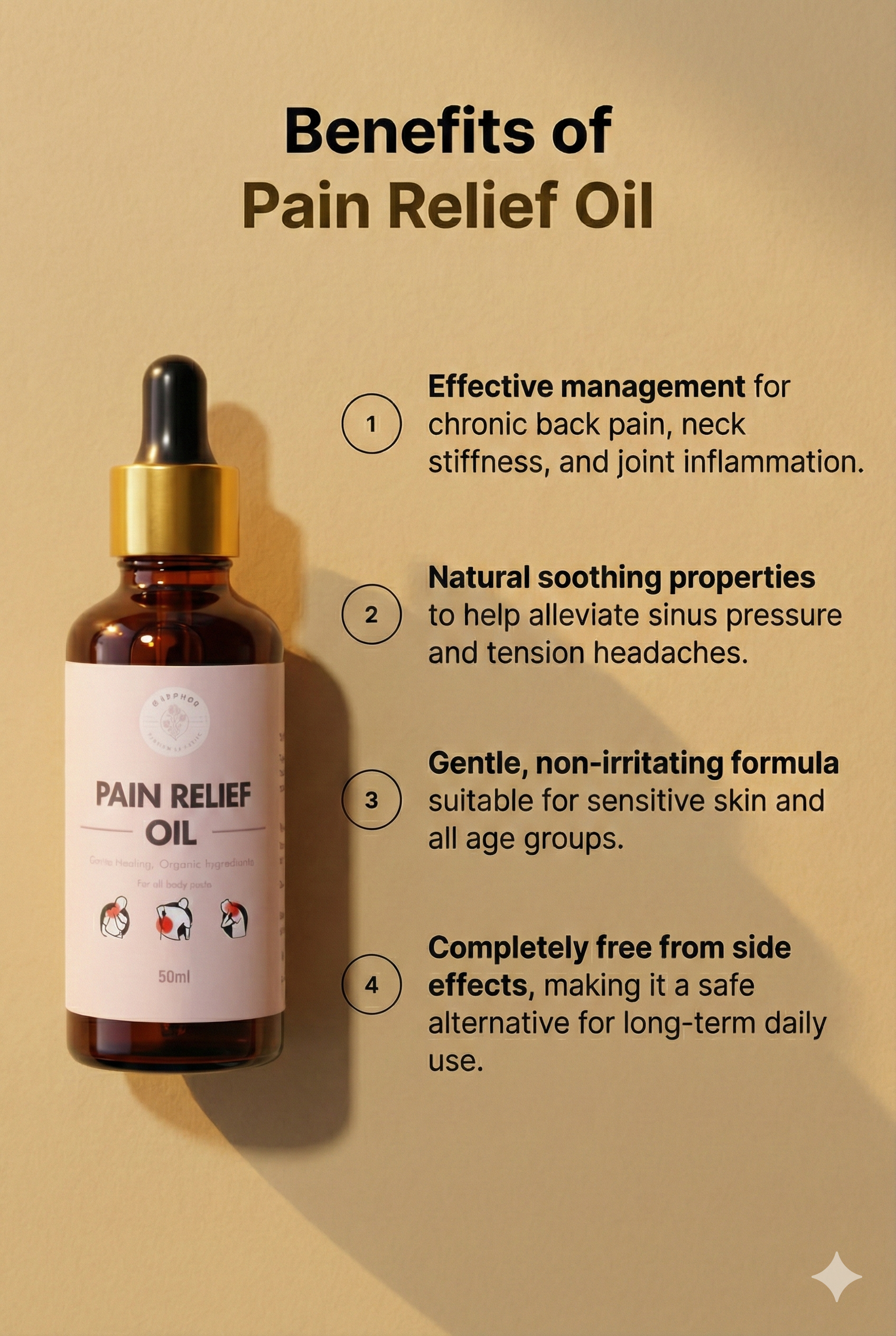 Organic Herbal Pain Relief Oil | Natural Handmade Remedy for Joint & Muscle Pain