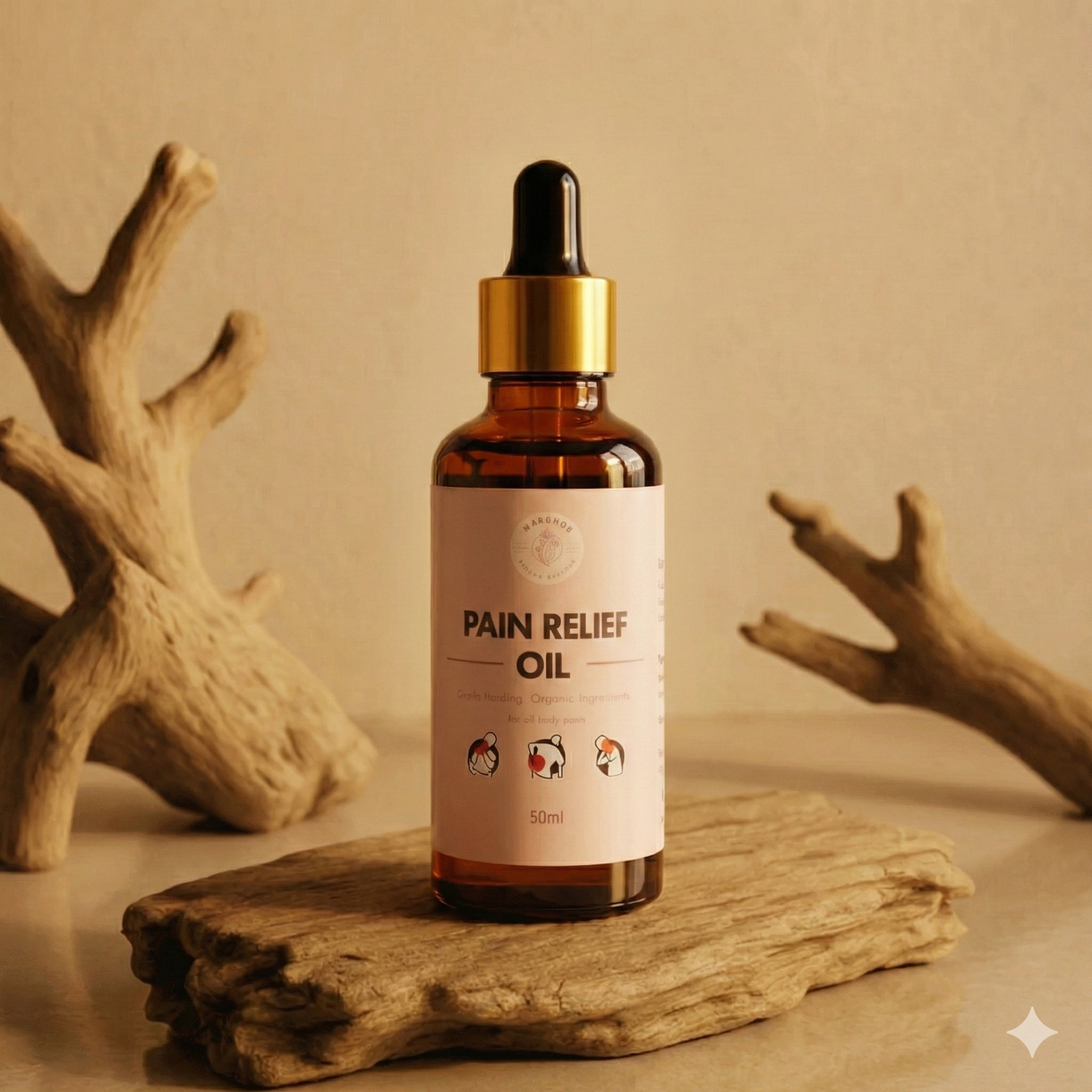 Organic Herbal Pain Relief Oil | Natural Handmade Remedy for Joint & Muscle Pain