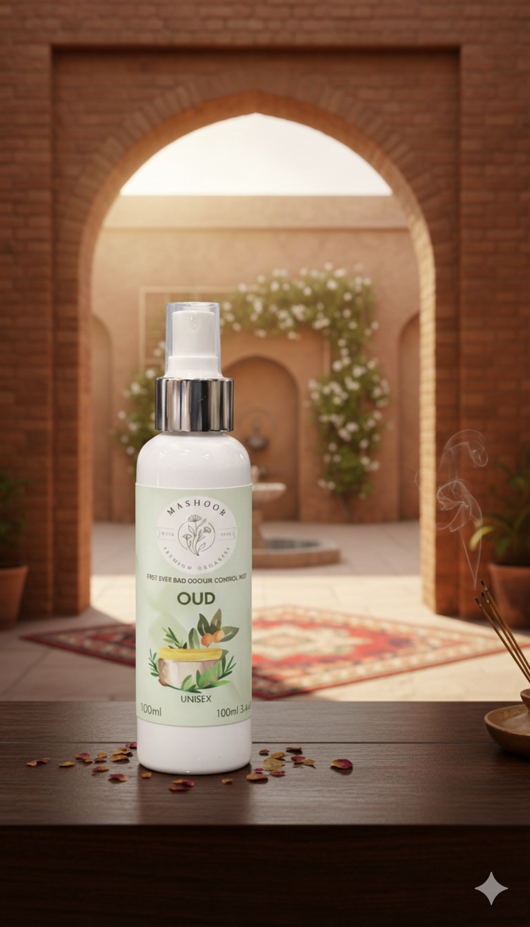 Organic Halal Oud Body Mist | Alcohol-Free Unisex Fragrance