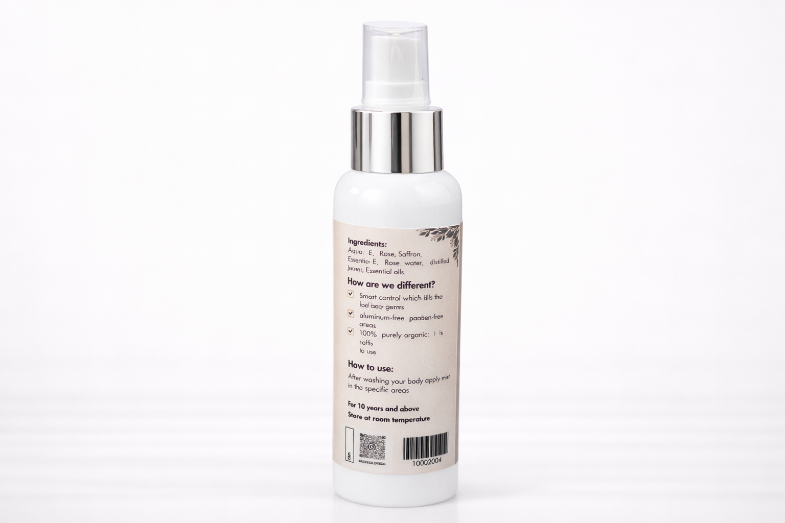 Organic Halal Oud Body Mist | Alcohol-Free Unisex Fragrance