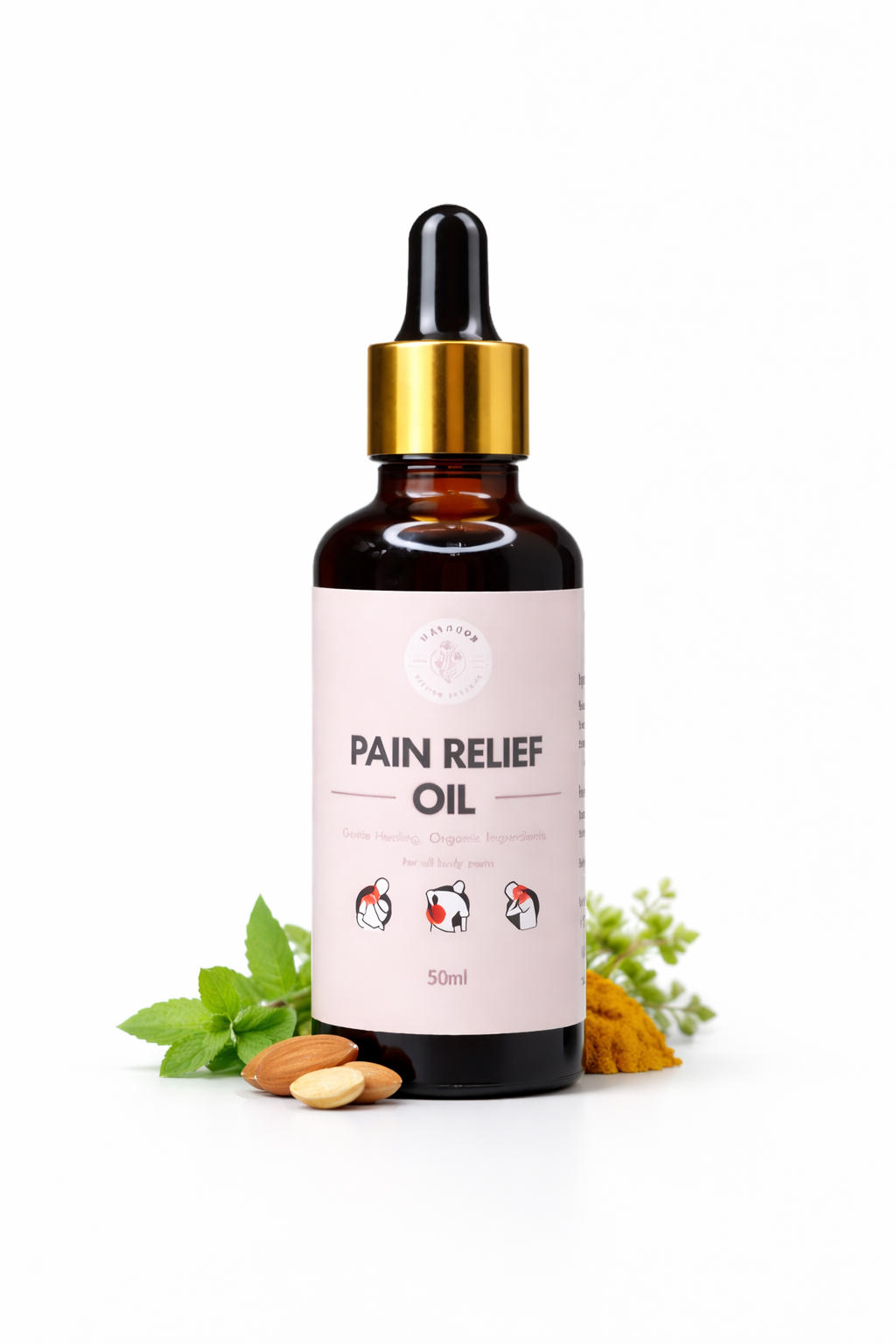 Organic Herbal Pain Relief Oil | Natural Handmade Remedy for Joint & Muscle Pain